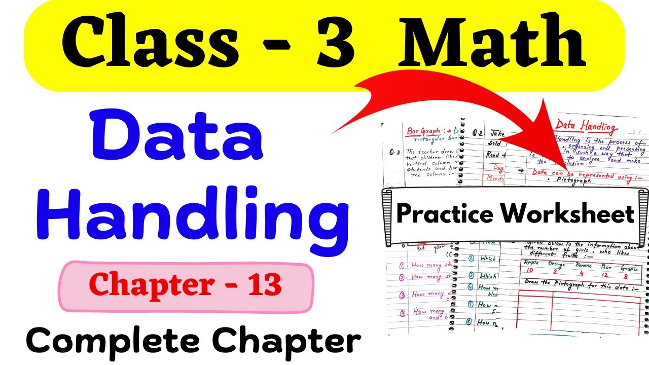 Data Handling for Class 3 | Pictograph for Class 3 | Bar Graph for Class 3 | Tally Marks Class 3rd
