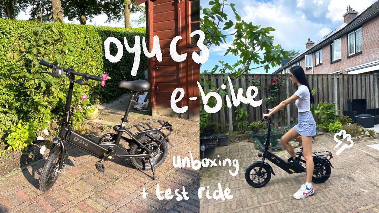 My new DYU C3 E-Bike, unboxing and test ride vlog 🚲💨