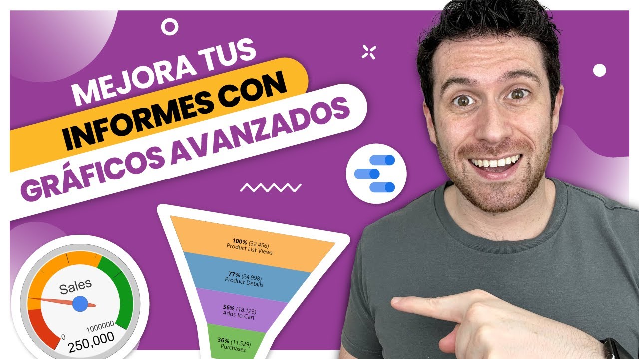 Gráficos AVANZADOS en Google Data Studio | Gráficos animados y de embudo, diagrama Sunburst y más