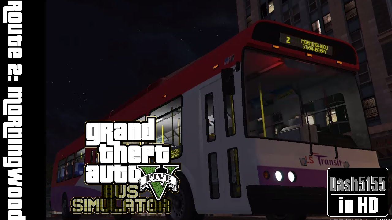 Bus Simulator V: Route 2 to Morningwood - GTA V
