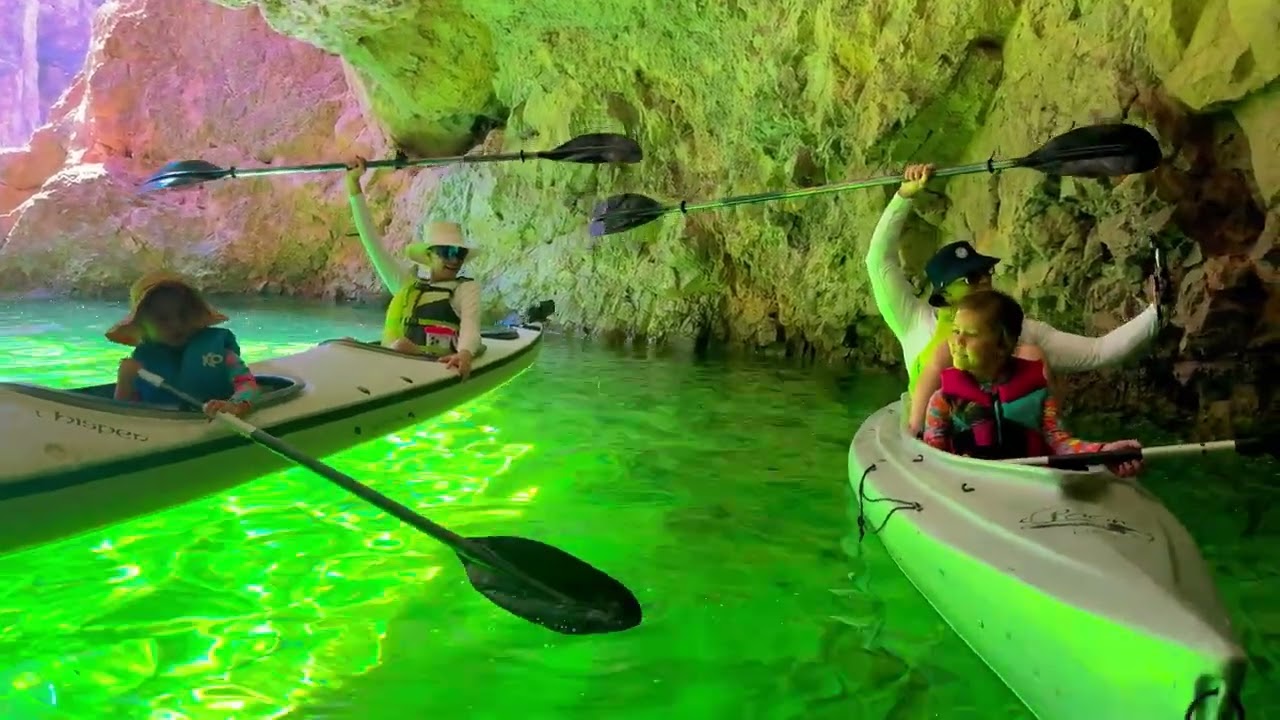 Mike The Miz takes his girls out to the Emerald Cave on the Colorado River
