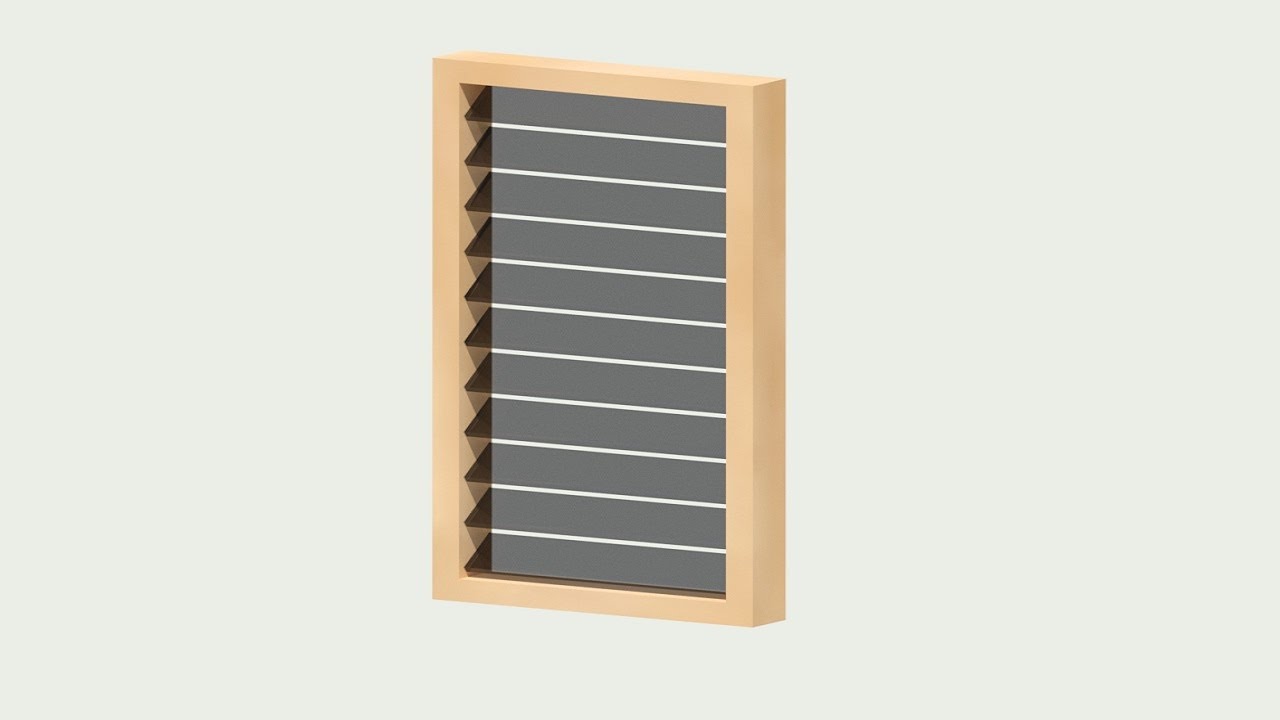 Ventilation window design tutorial Autocad 2020
