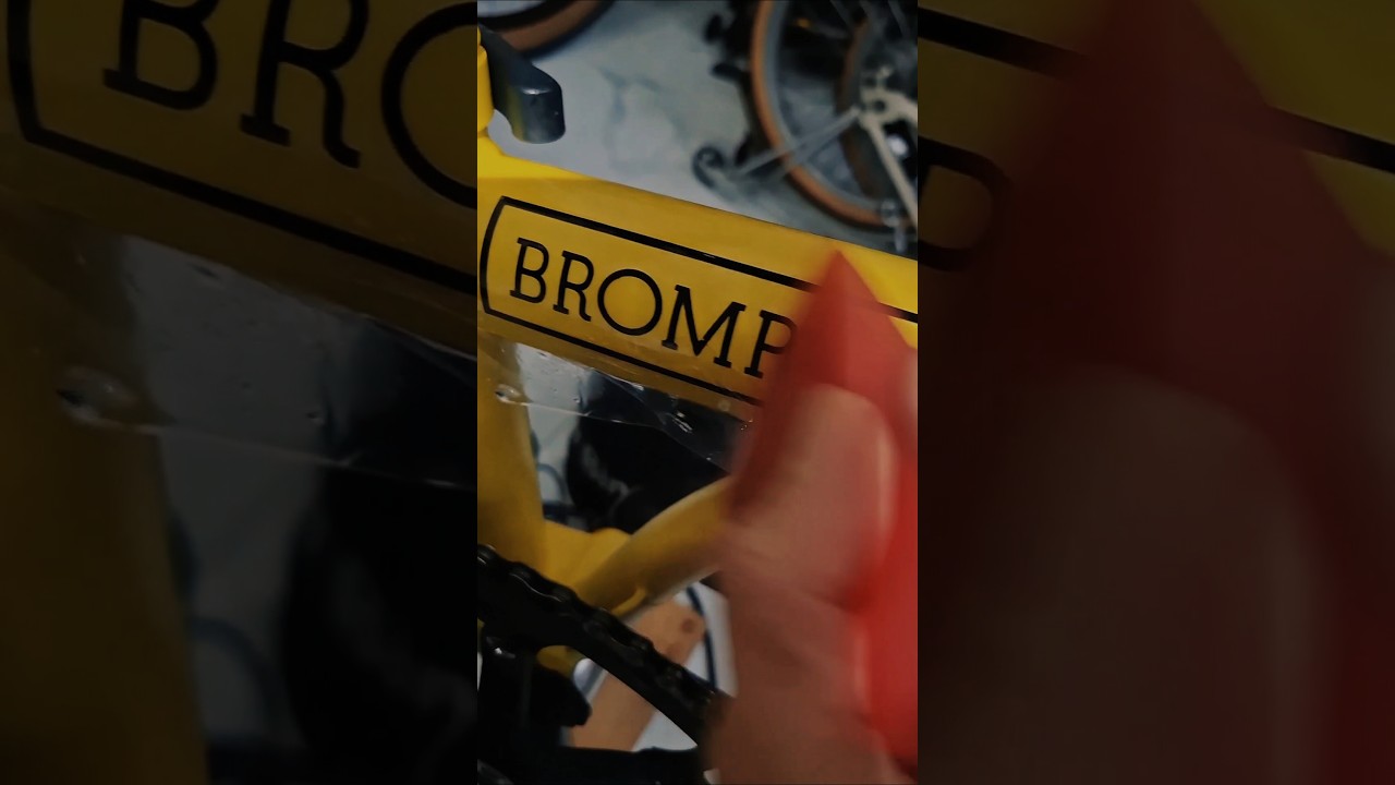 Brompton C Line with Gloss PPF  #Brompton #bromptonbicycle #PaintProtectionFilm #bikeskin #CapCut