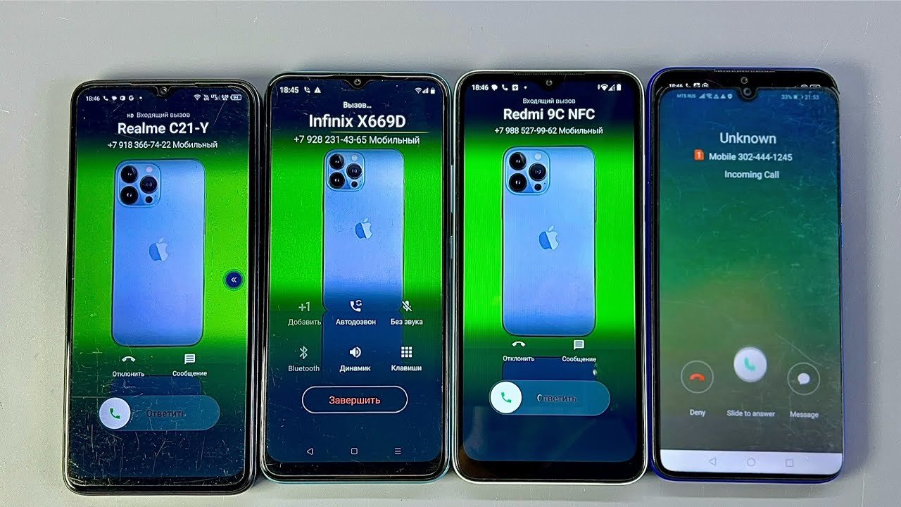 Incoming call & Redmi 9C NFC & Redmi A2+& Realme C21-Y& INFINIX X669D