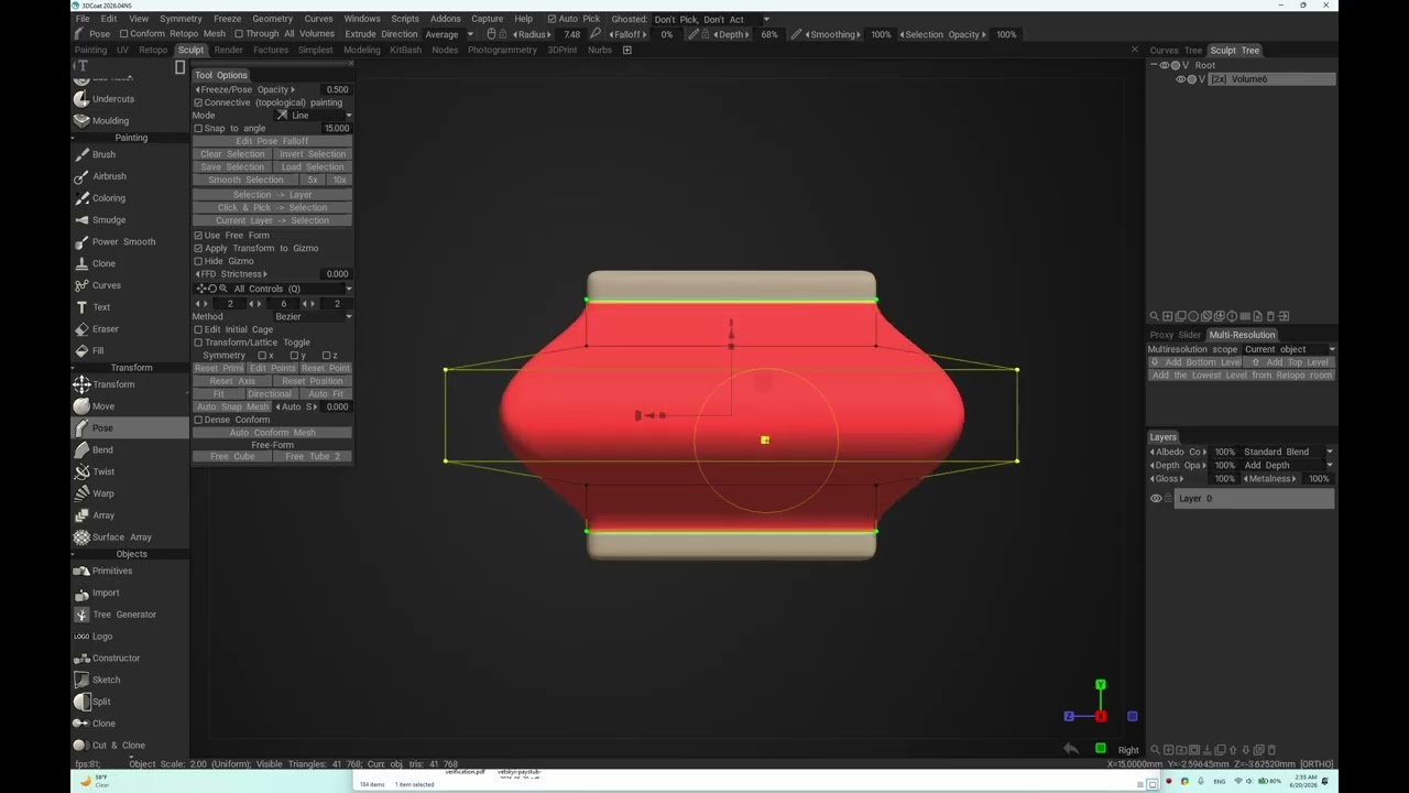FFD Update for 3DCoat