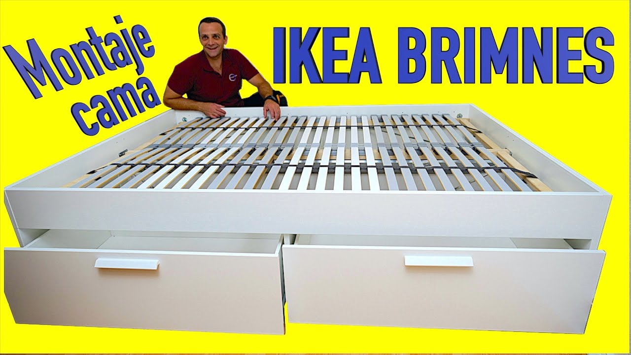 Ikea BRIMNES Armazón de cama con almacenamiento instrucciones de montaje