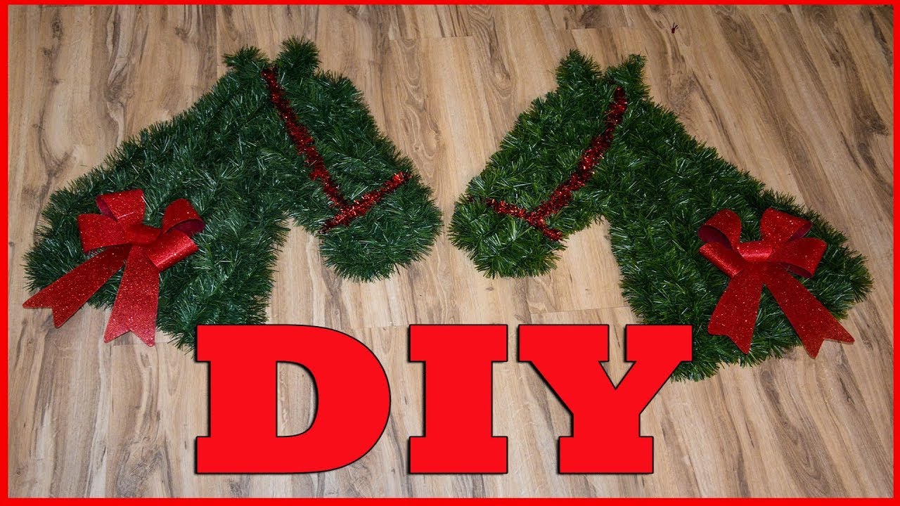 🎄 DIY Horse Head Wreath 🎄 12 Days of Christmas DIY Projects