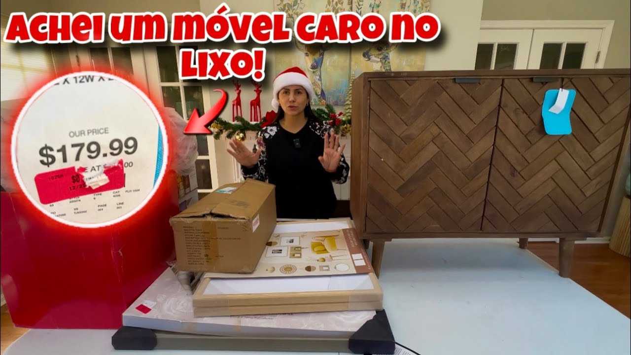 Achei um móvel caro no lixo dos Estados Unidos!🇺🇸