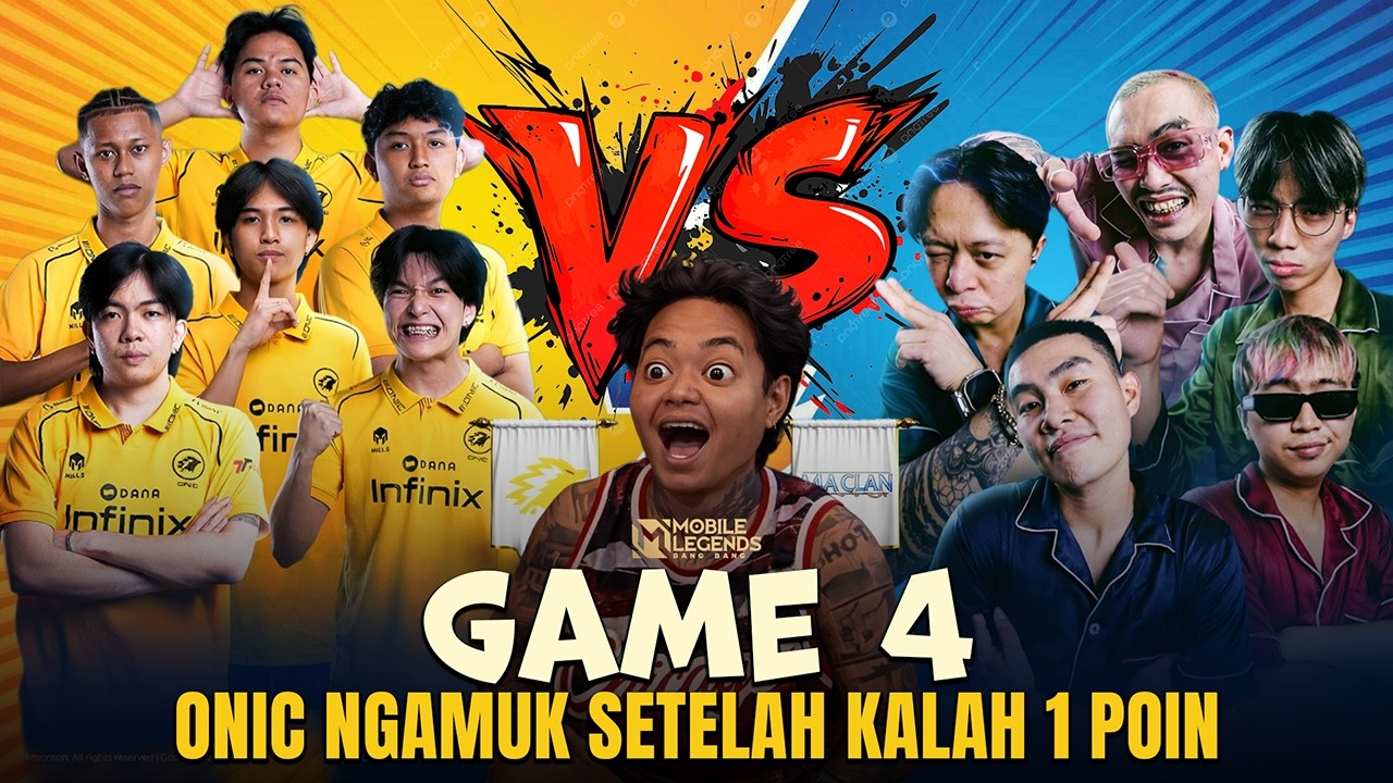 Mabar Mania Ngabuburit | ONIC vs AAA CLAN | Game 4 - REAKSI A4A CLAN SETELAH LAWAN ONIC