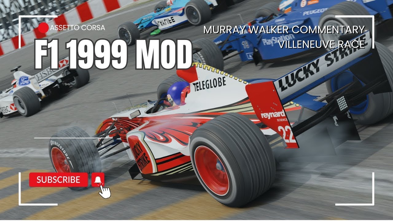 Assetto Corsa F1 1999 Mod - Real Grid Gameplay! Jacques Villeneuve&rsquo;s Stunning 1st Lap at Interlagos!