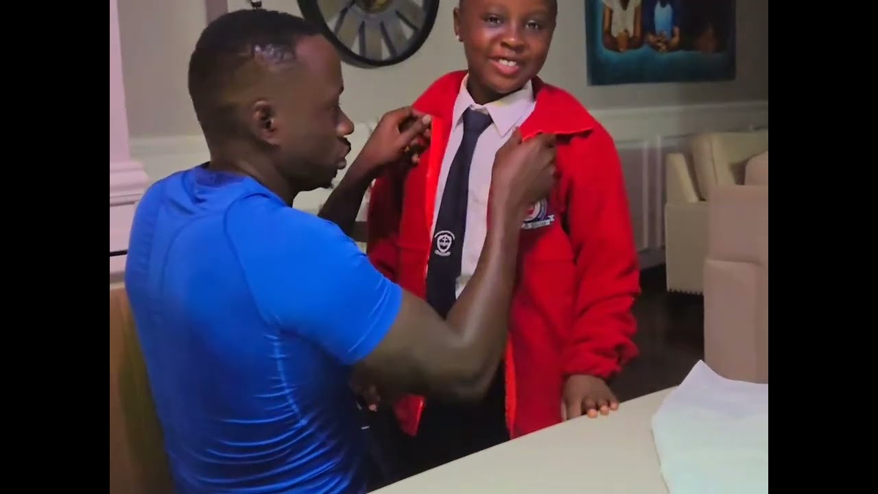 Morning preps with ogaobina with his kids