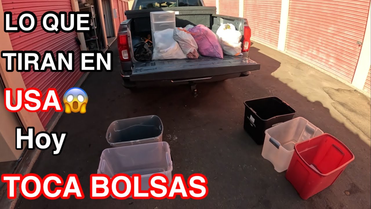 Lo Que Tiran En USA🤗HOY TOCA ABRIR BOLSAS QUE RESCATAMOS😱