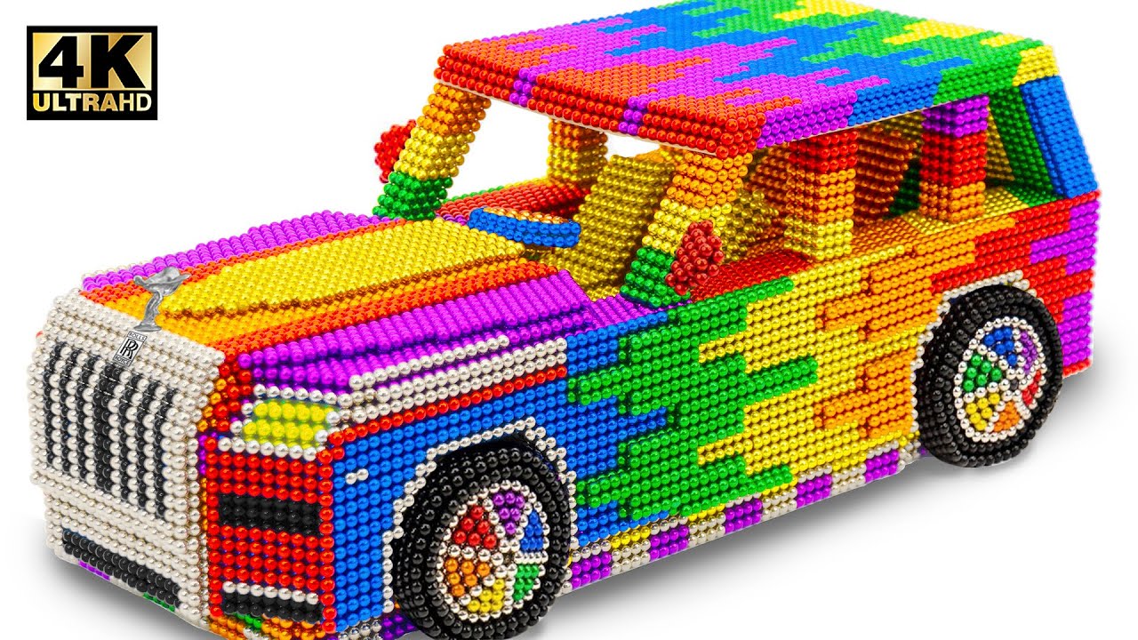 DIY - Construction Rolls Royce Cullinan Car From Magnetic Balls (Satisfying) | ASMR Video