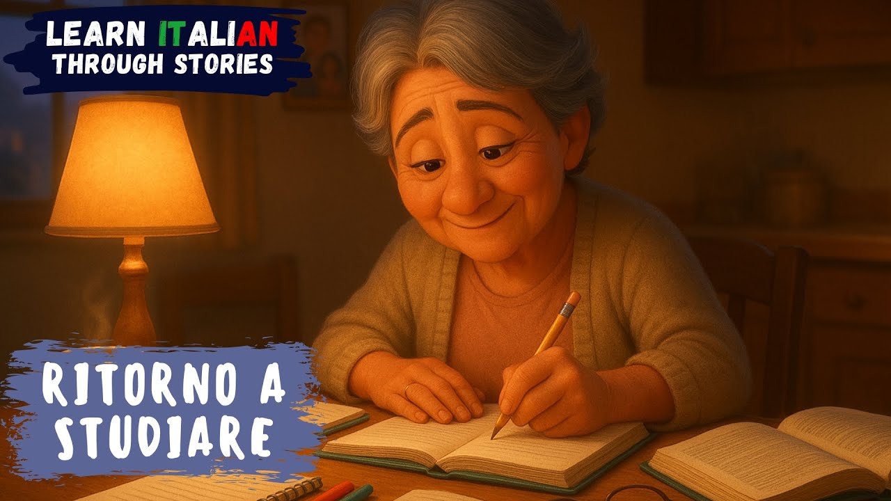 I Went Back to School at 60 - Is Too Late? | Learn Italian with a B1 Story