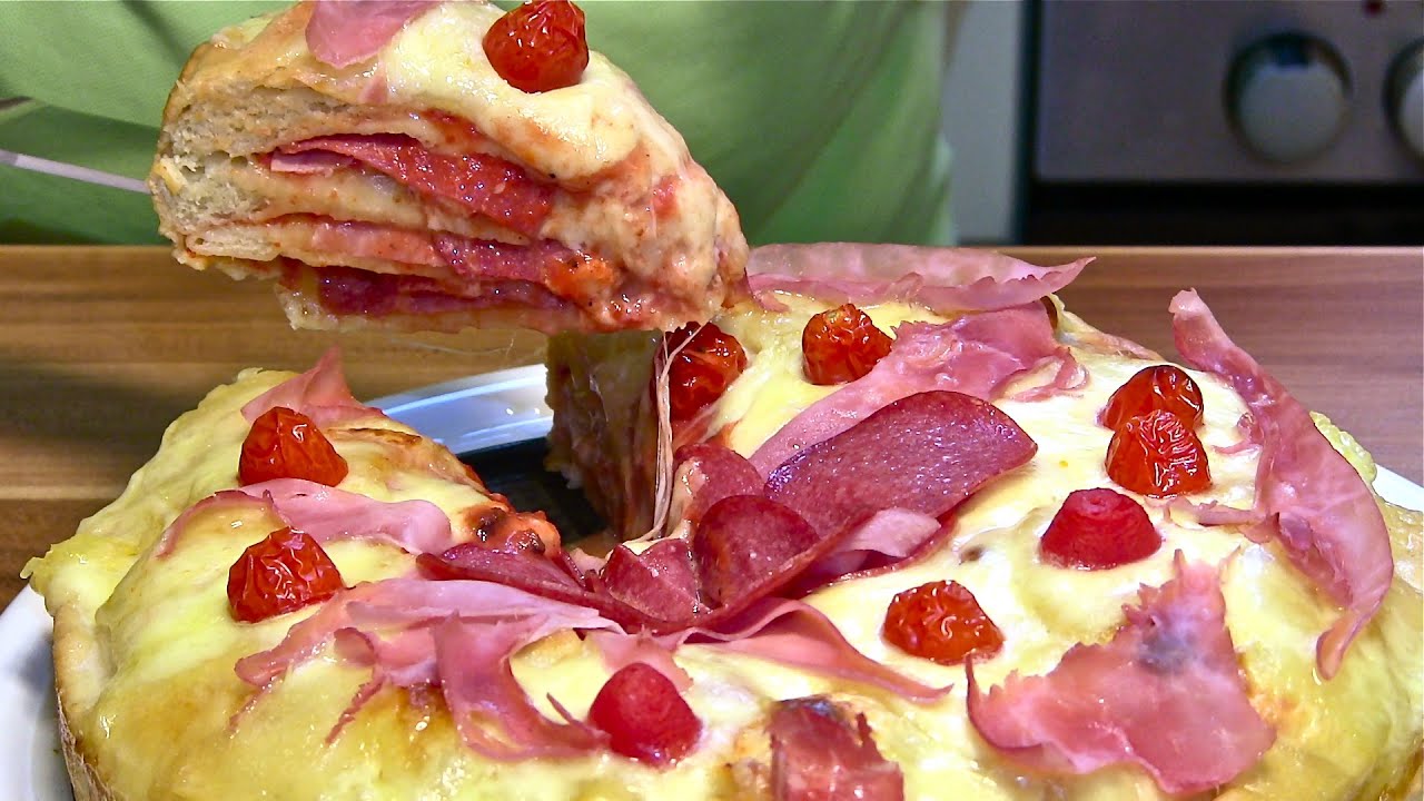 Pizza Torte-Pizza Kuchen-Pizza Auflauf-Pizza Cake-Pizza selber machen