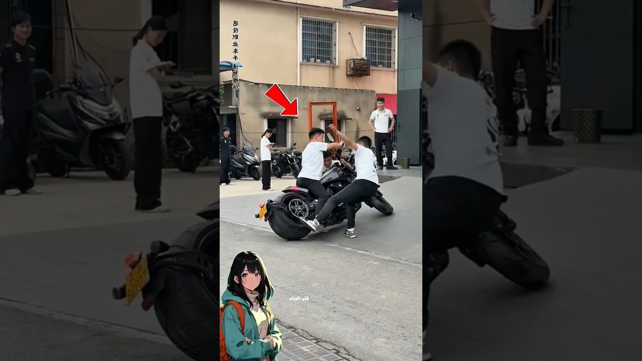 Sok Jagoan‼️Motor Mahal Nyaris Jatuh 😅️💥