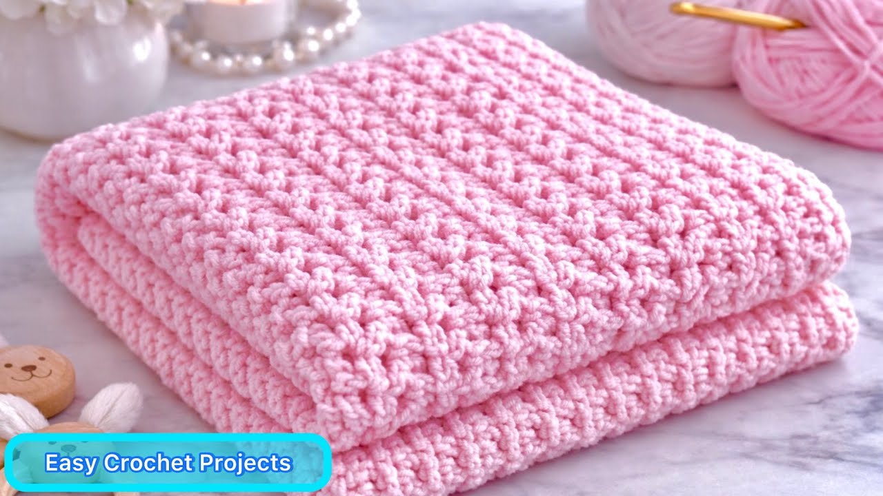 WOW!😱💥ONLY TWO ROWS! Crochet Pattern for Scarves, Blankets, Shawle & Top