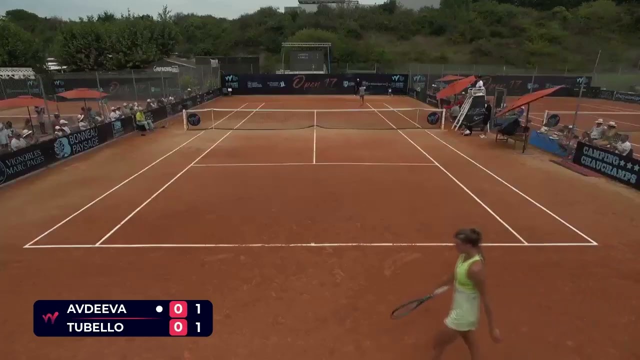 Julia Avdeeva [4] (RUS) vs Alice Tubello [WC] (FRA) // 6-7 2-6 // W50 Saint-Palais-sur-Mer // Final