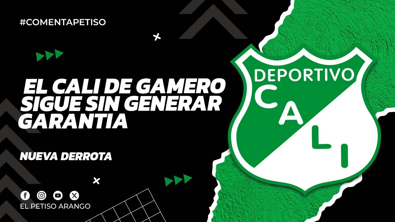 El Cali de Gamero sigue sin generar garantía, nueva derrota ante un equipo inferior, el doble 5 mal 