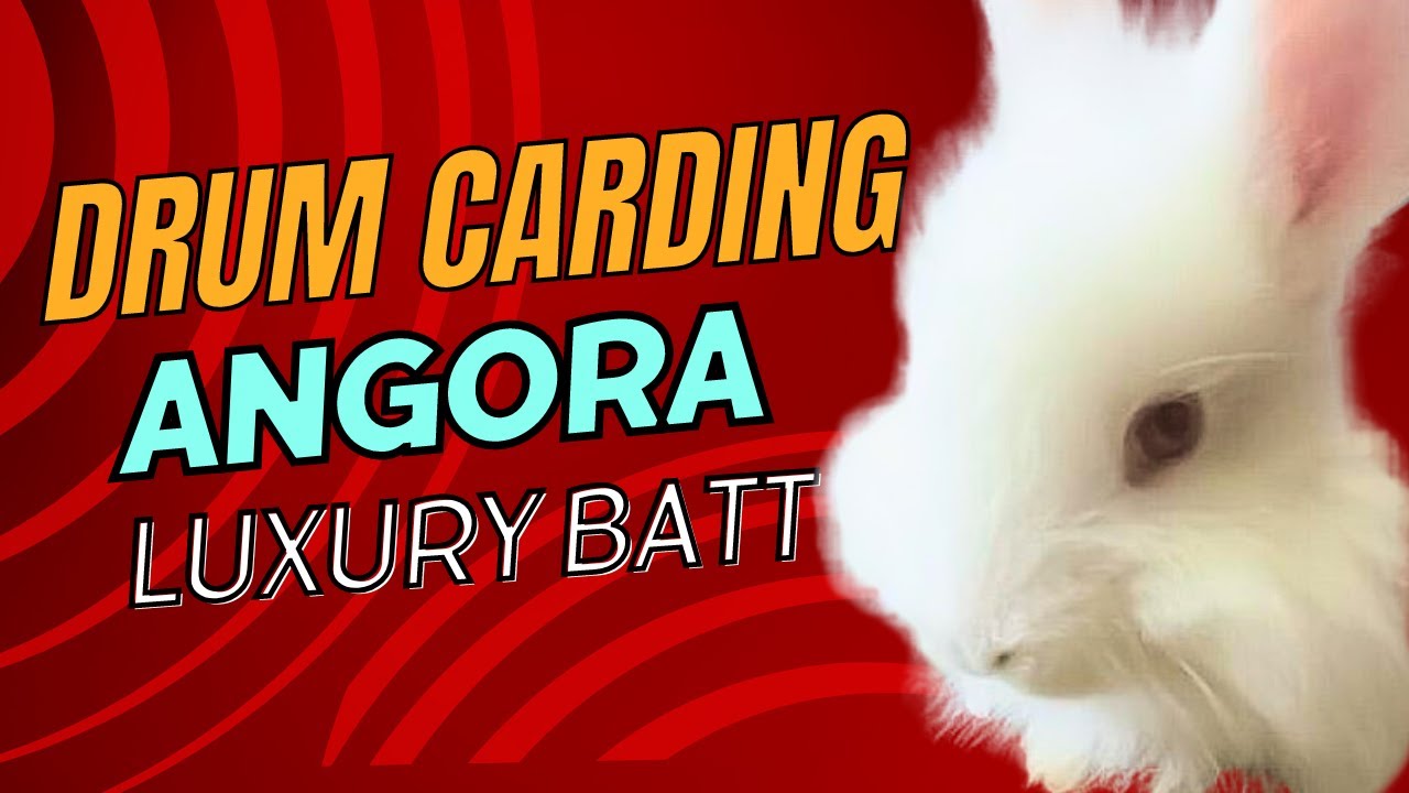 Drum carding angora luxury batt on a Brother Supercard w/ fiber teacher Mary -  Camaj Fiber Arts