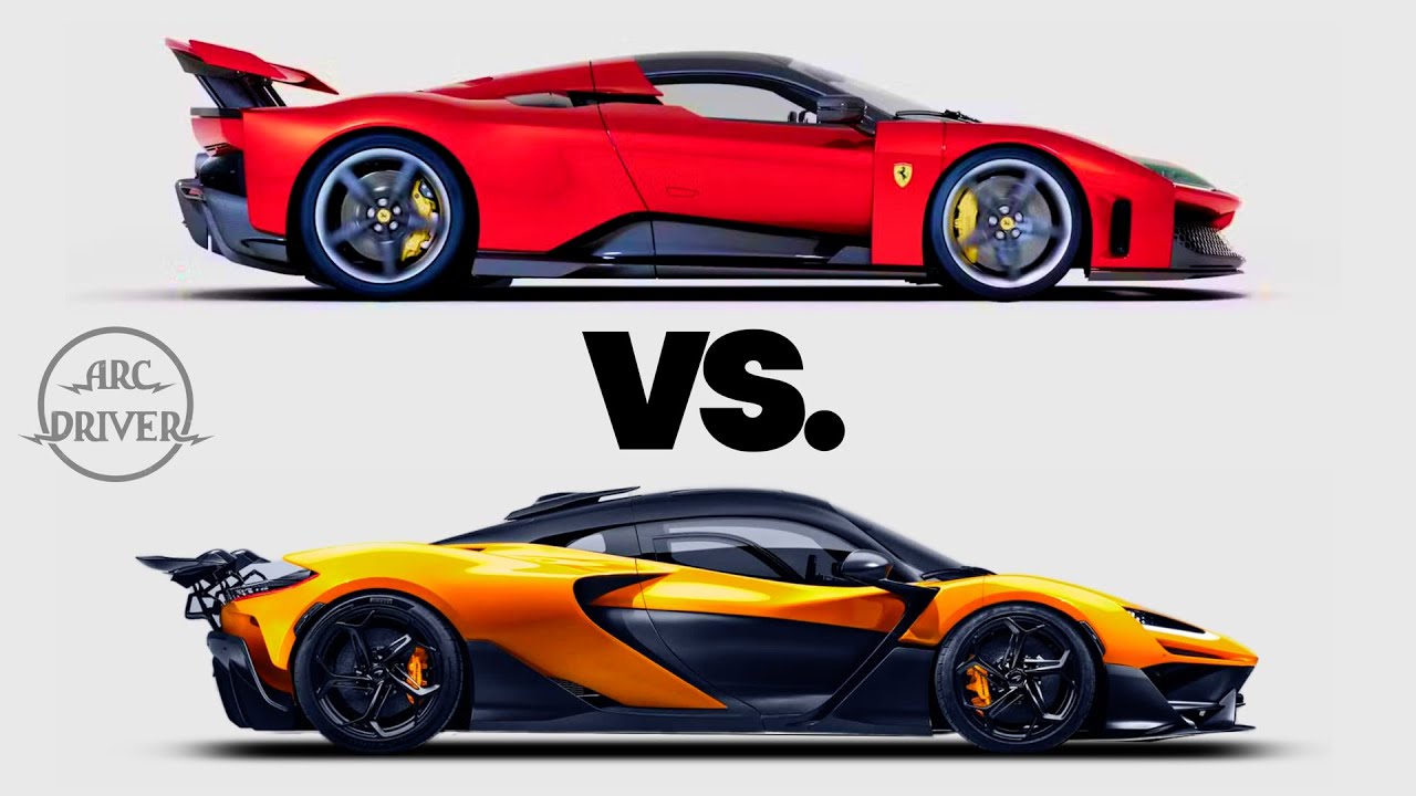 Ferrari F80 против McLaren W1 — какой гиперкар лучше?