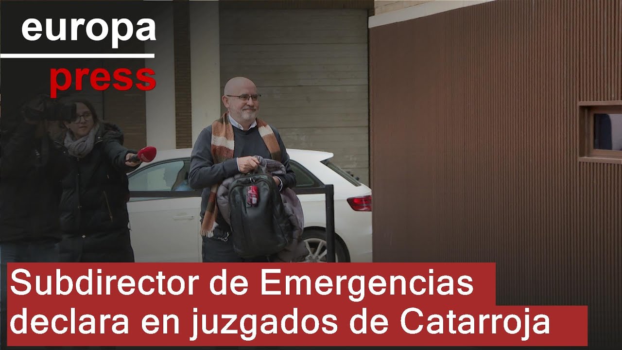 El subdirector de Emergencias llega a los juzgados de Catarroja para declarar por la dana