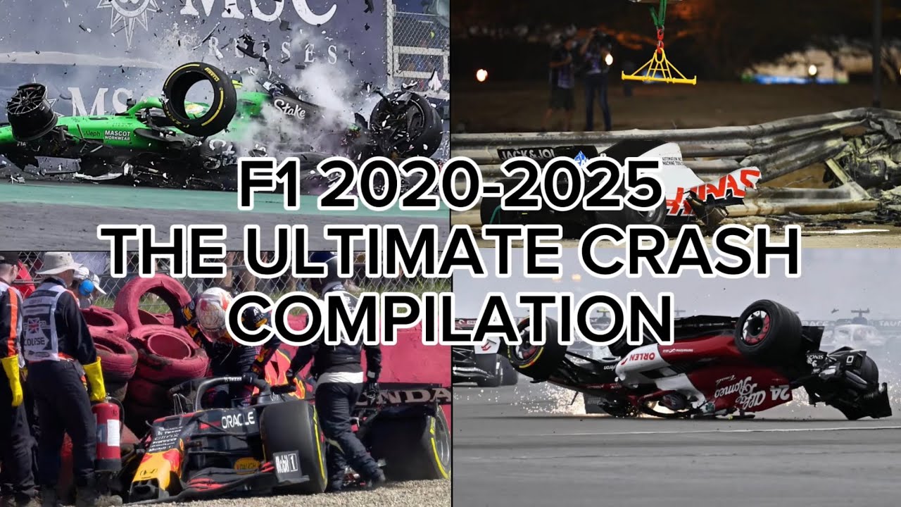 F1 2020-2025 All Spins & Crashes (4K Special)