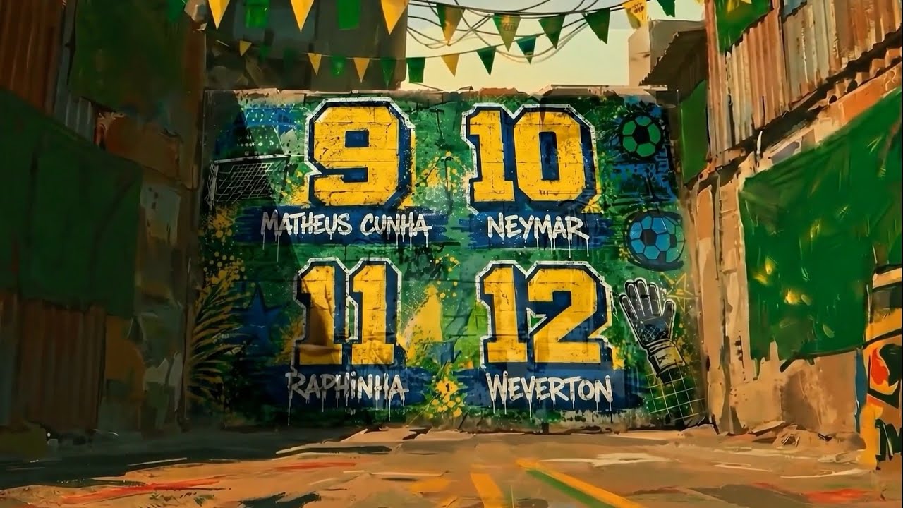 🇧🇷 Brazil Official Jersey Numbers Revealed for FIFA World Cup 2026 | Neymar Gets No.10!