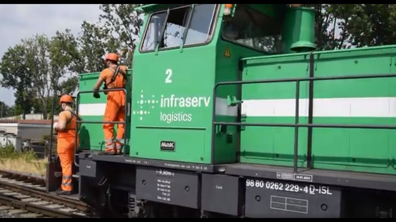 Eisenbahner Ausbildung bei Infraserv Logistics! Eisenbahn-Fahrt durch den Industriepark.