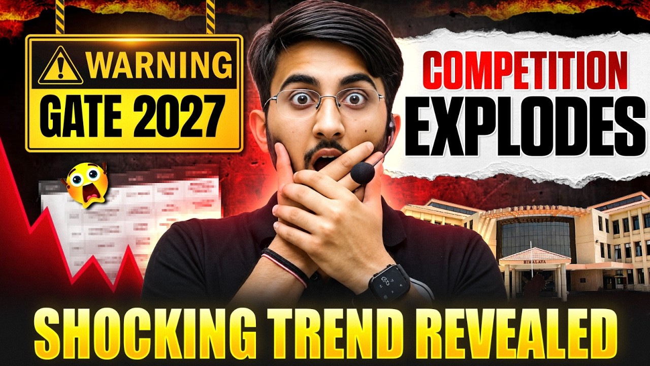 GATE 2027 Competition Analysis | Competition, Cutoff & Rank | Complete Analysis