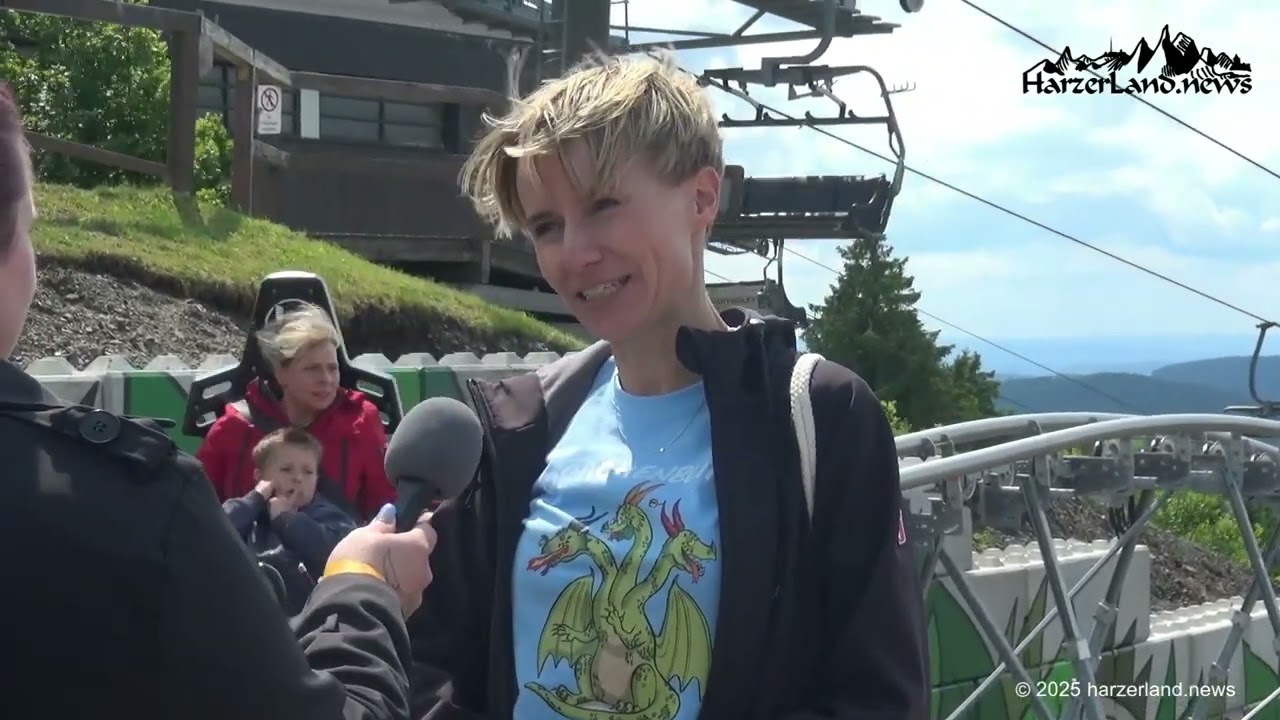 Eröffnung der Sommerrodelbahn Drachenblitz in Goslar Hahnenklee