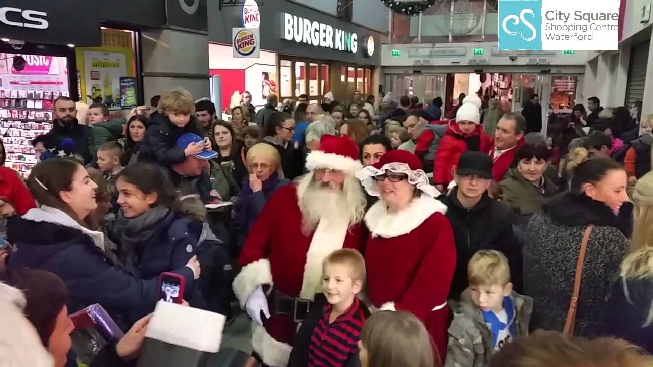 Santa Arrival City Square Shopping Centre Waterford 2015 FootFall Marketing