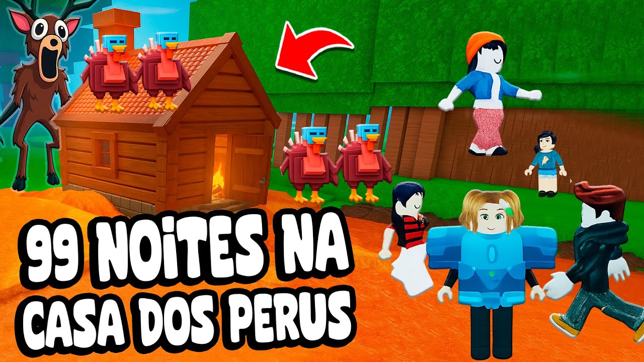 99 NIGHTS IN THE FOREST: SURVIVING IN THE TURKEY HOUSE | MARY GAMES ROBLOX