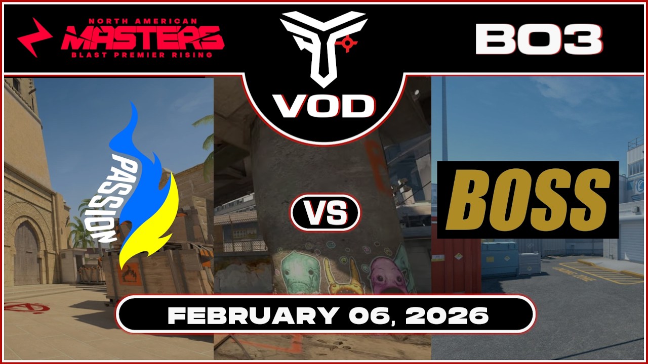 Passion UA vs BOSS | Ace NA Masters 2026 Season 1 BLAST Premier Rising | #BO3 | @TrottahCS #cs2 #vod