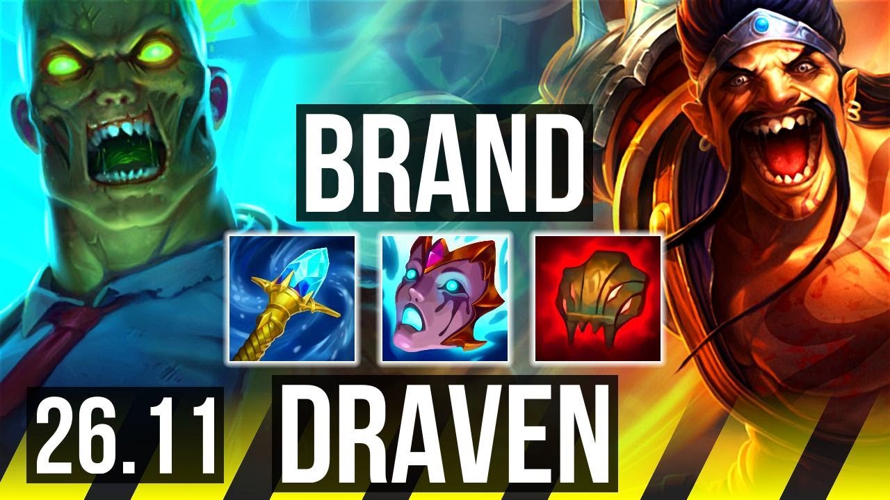 BRAND & Leona vs DRAVEN & Lulu (ADC) | EUW Challenger | 26.11