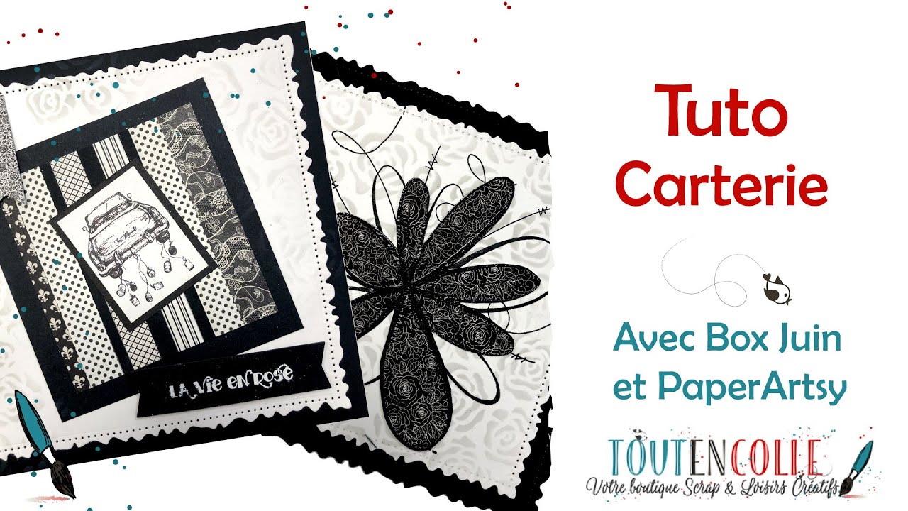 tuto carterie avec la box scrap toutencolle et paperartsy