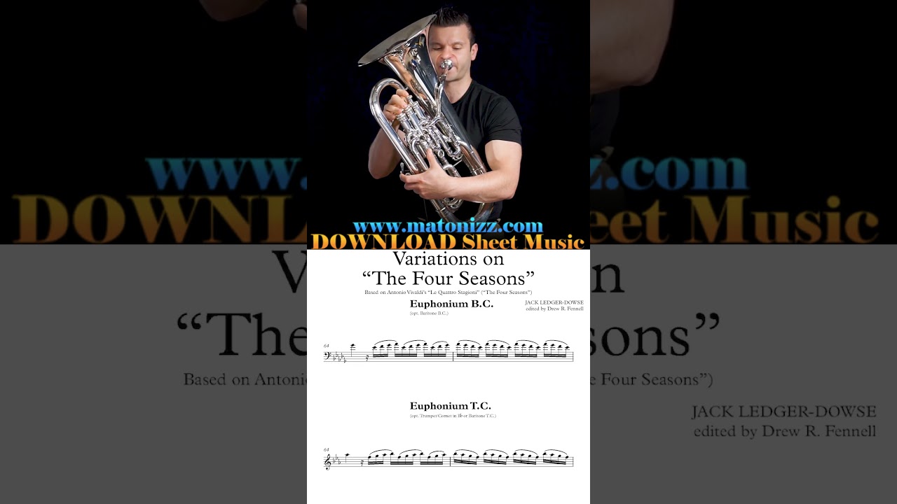 Vivaldi's Winter on Euphonium 🤯🥶😱