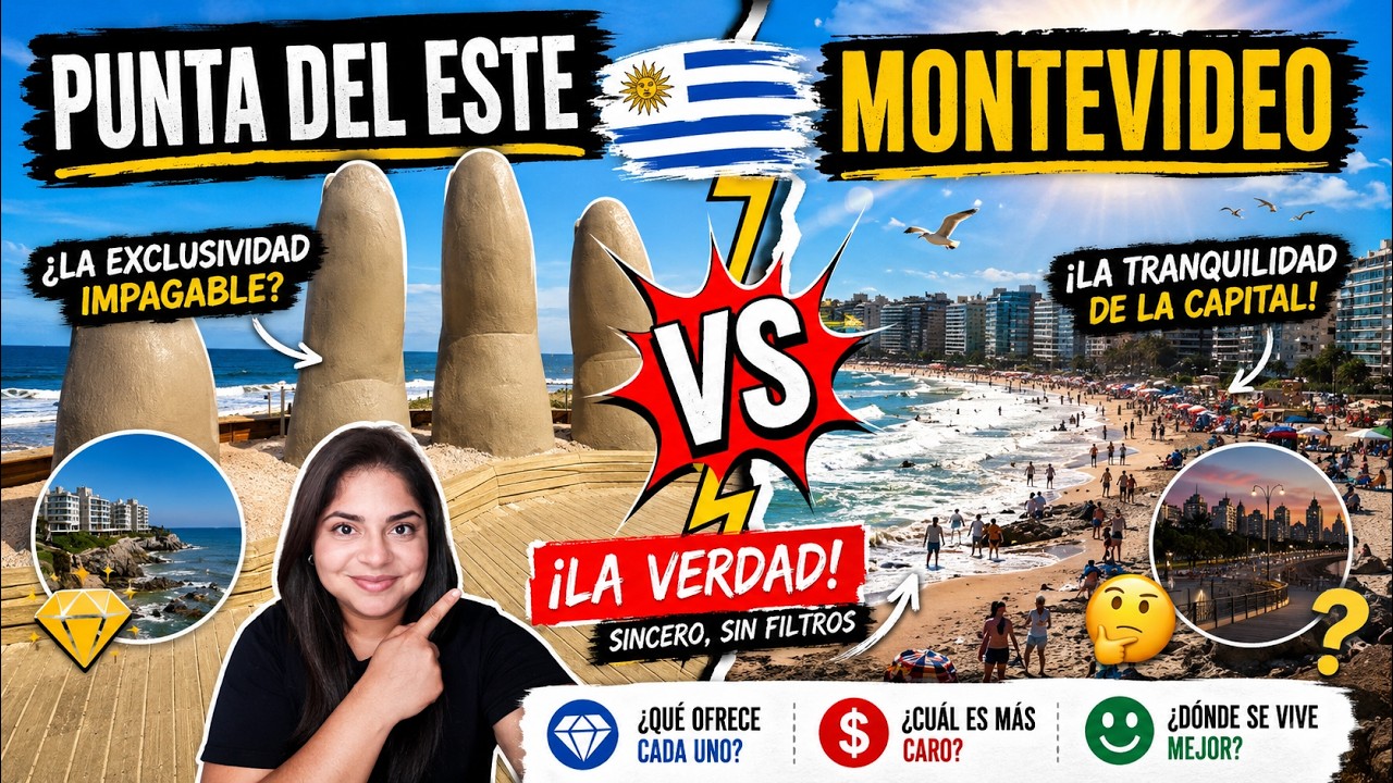 QUÉ PREFIEREN REALMENTE: ¿MONTEVIDEO O PUNTA DEL ESTE? #Uruguay #PuntaDelEste #Montevideo #verano