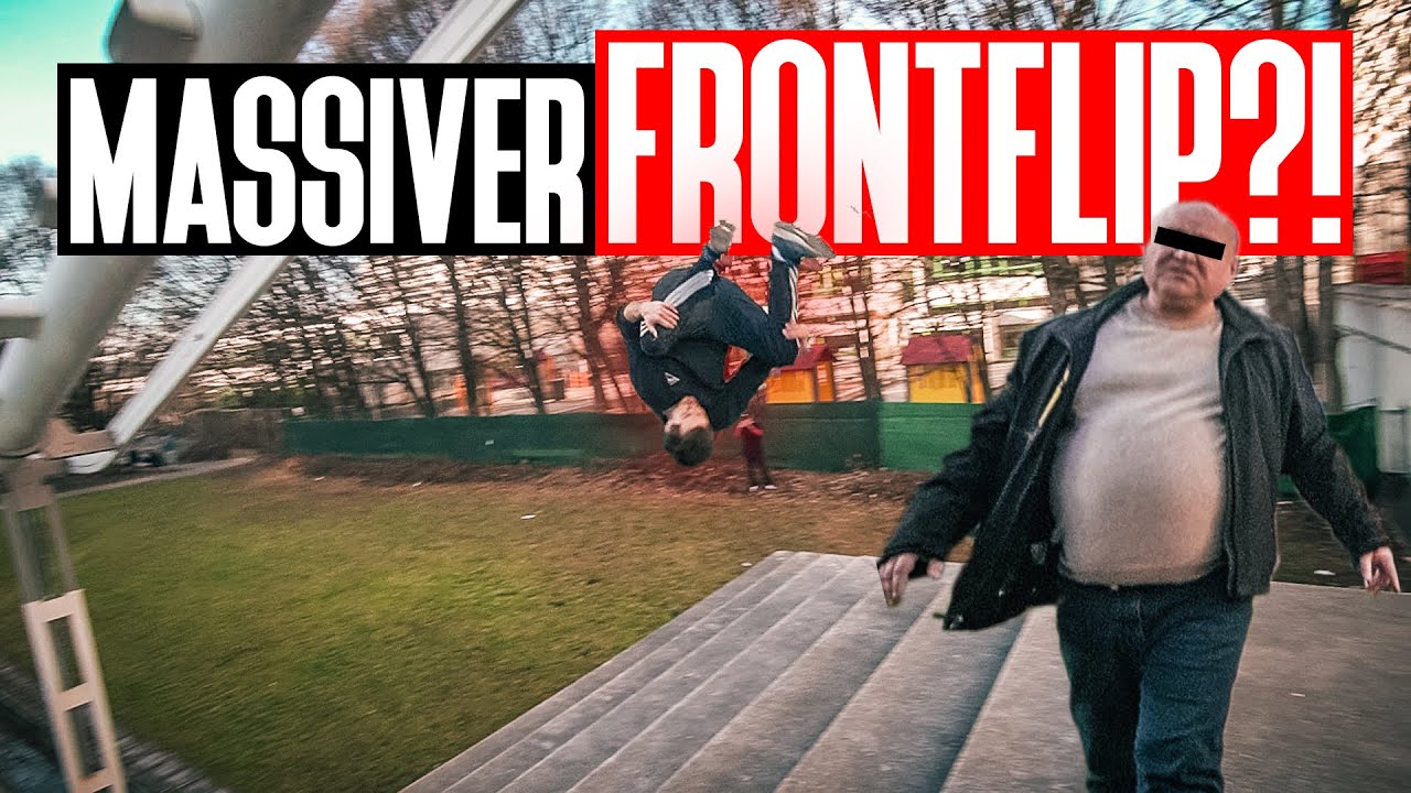 FETTER Frontflip & STRESS mit Anwohnern! | Parkour in München