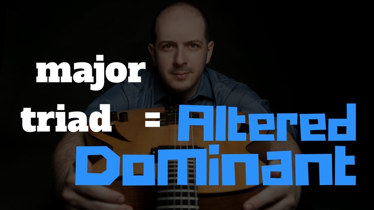How to improvise over an altered dominant with ONE major triad [MELODIC TRIADS]