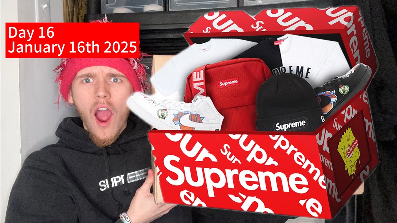 I GOT A SUPREME MYSTERY BOX!!! (Day 16 Of 365)