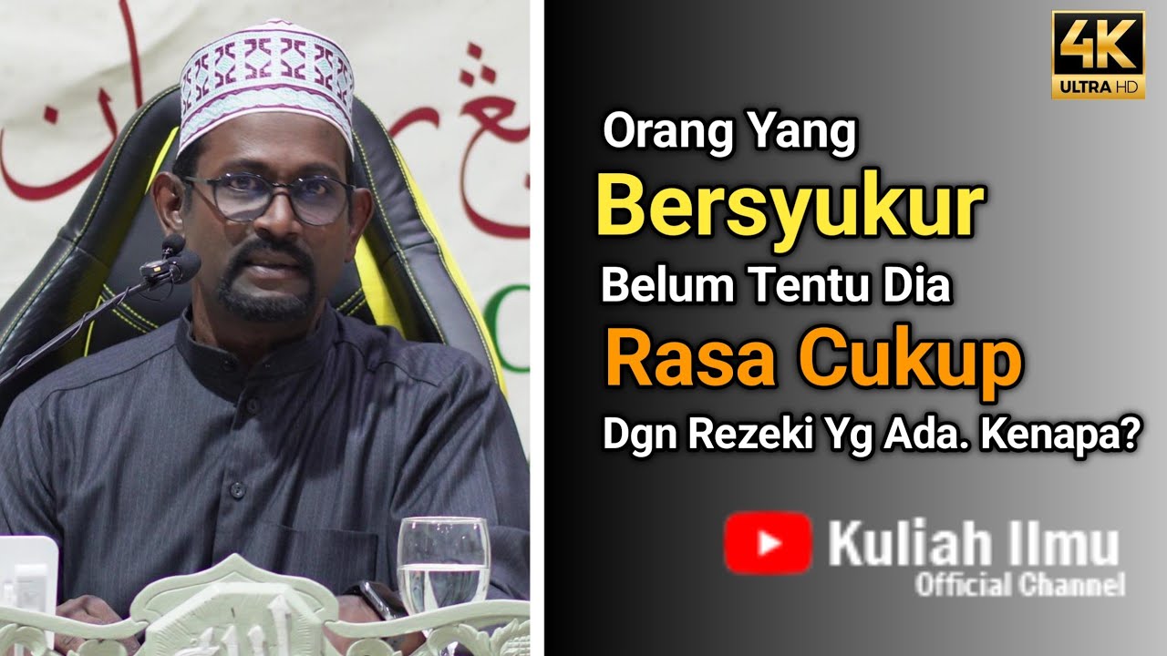 Orang Yang Bersyukur Belum Tentu Rasa Cukup Dengan Rezeki Yang Ada. Kenapa?| Ustaz Farid Ravi
