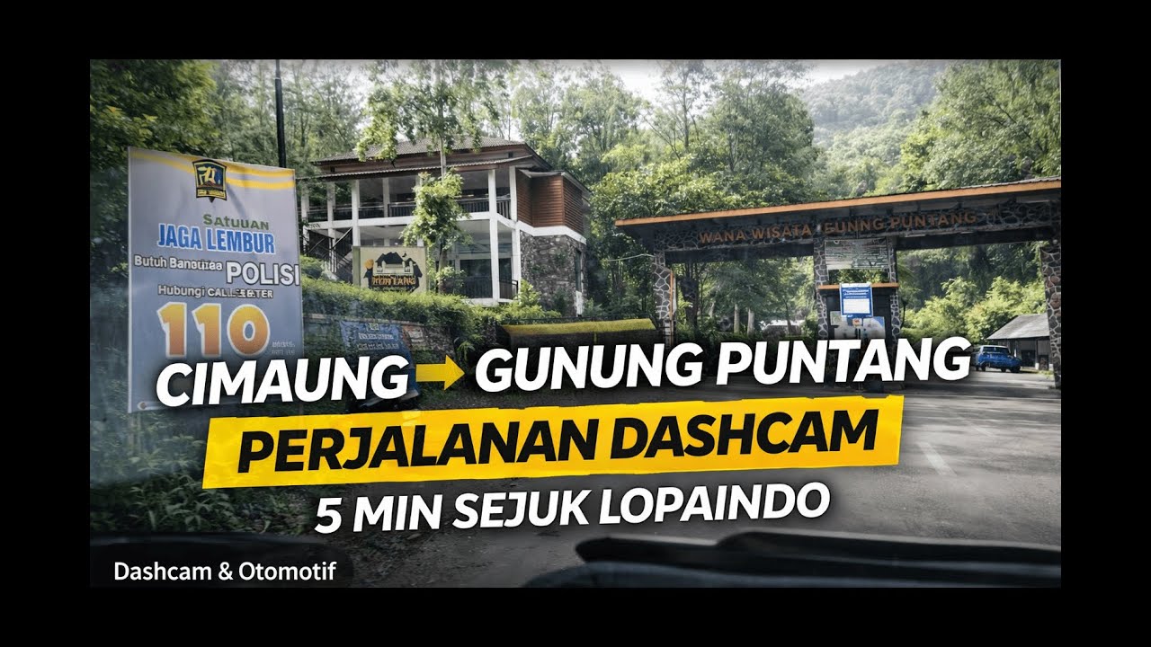 Perjalanan Dashcam Cimaung ke Gunung Puntang | Menikmati Kesejukan, Keasrian & Kondisi Jalan Terkini