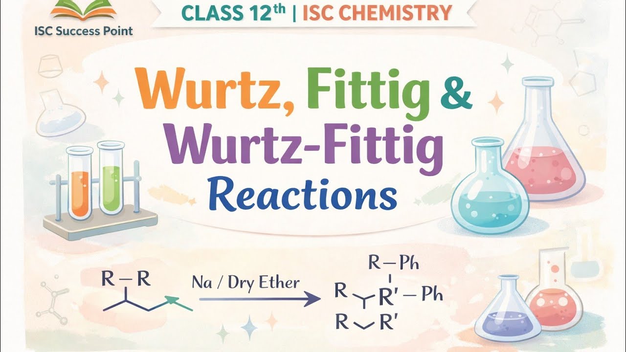 🧪 3 Important Name Reactions in Organic Chemistry 💥 | Wurtz • Fittig • Wurtz–Fittig 📖