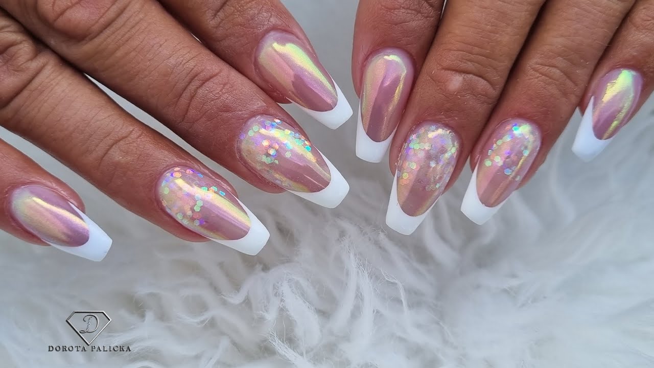 Beginner, how to do buldier gel nail extensions on forms like a pro. Glazed nails with french