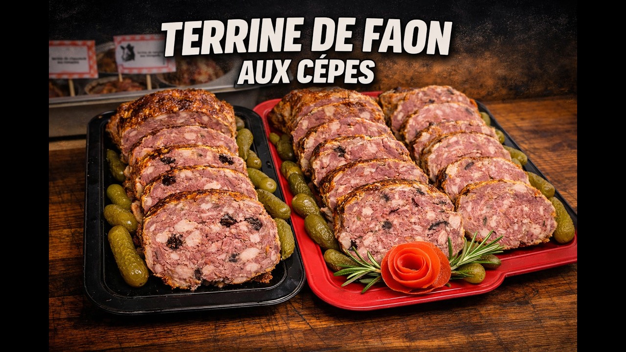 Terrine de faon aux cèpes