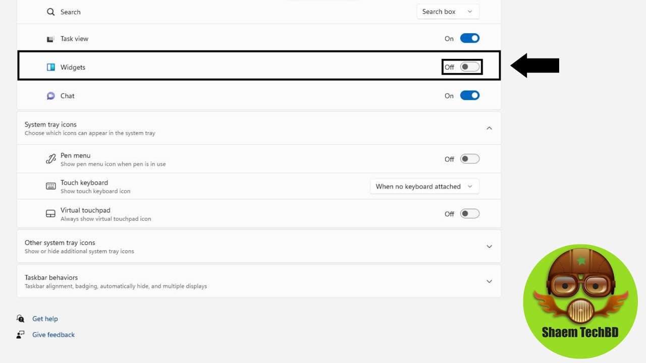 How to Remove Taskbar Widgets Icon on Windows 11