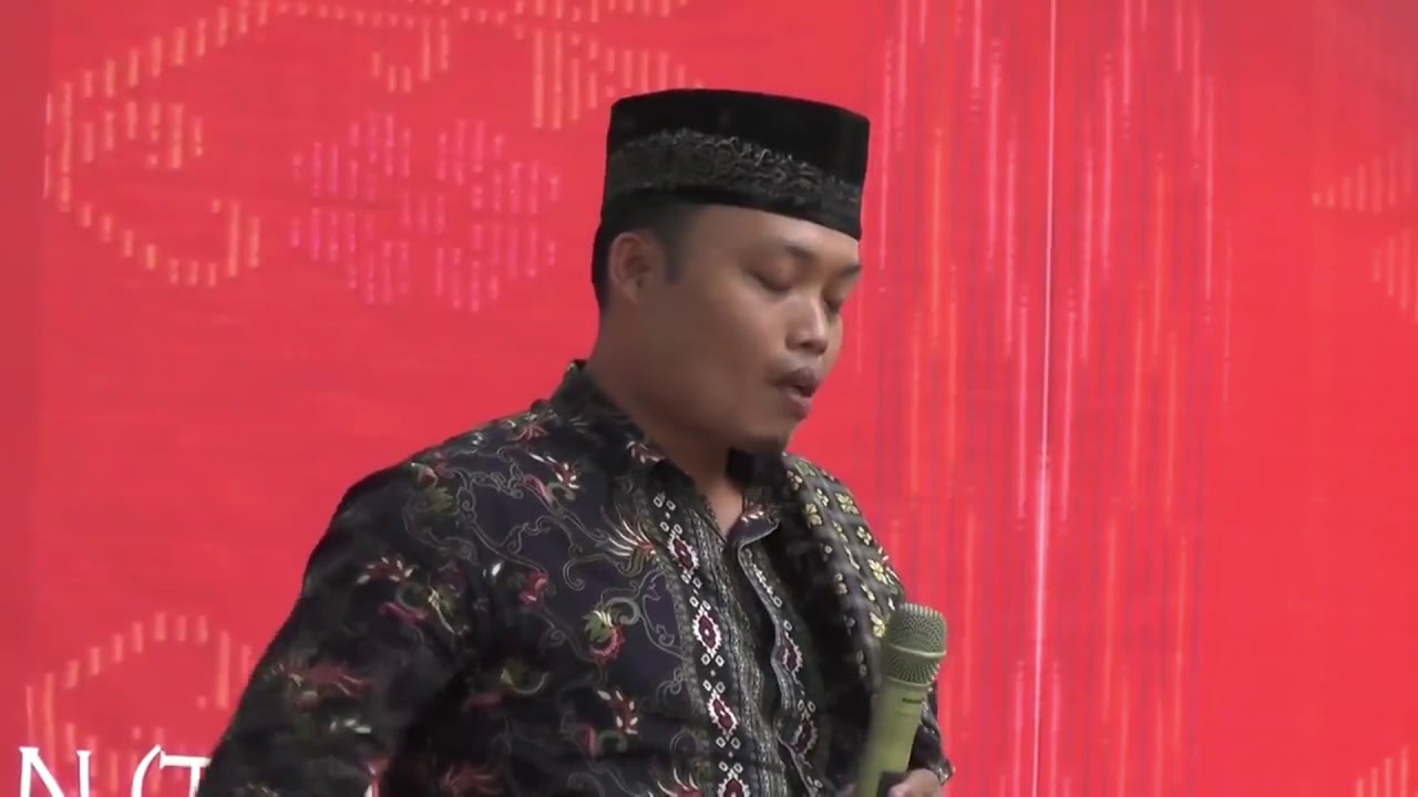 Ceramah Ustadz Rahmad Hasian Harahap dengan nyanyian khas dari padang bolak.