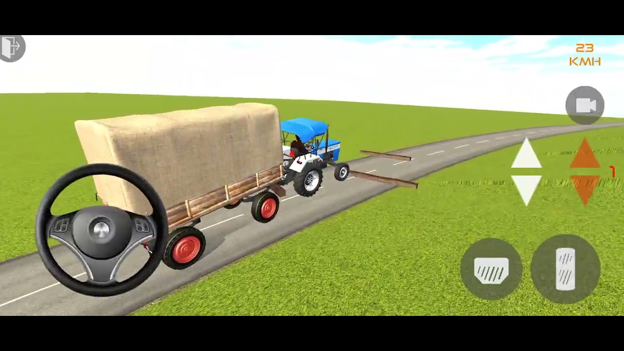 TRANSPORTING tractor driving 3d #fs22 Swaraj tractor Offroding Farm Android gameplay #gta5 #gtav