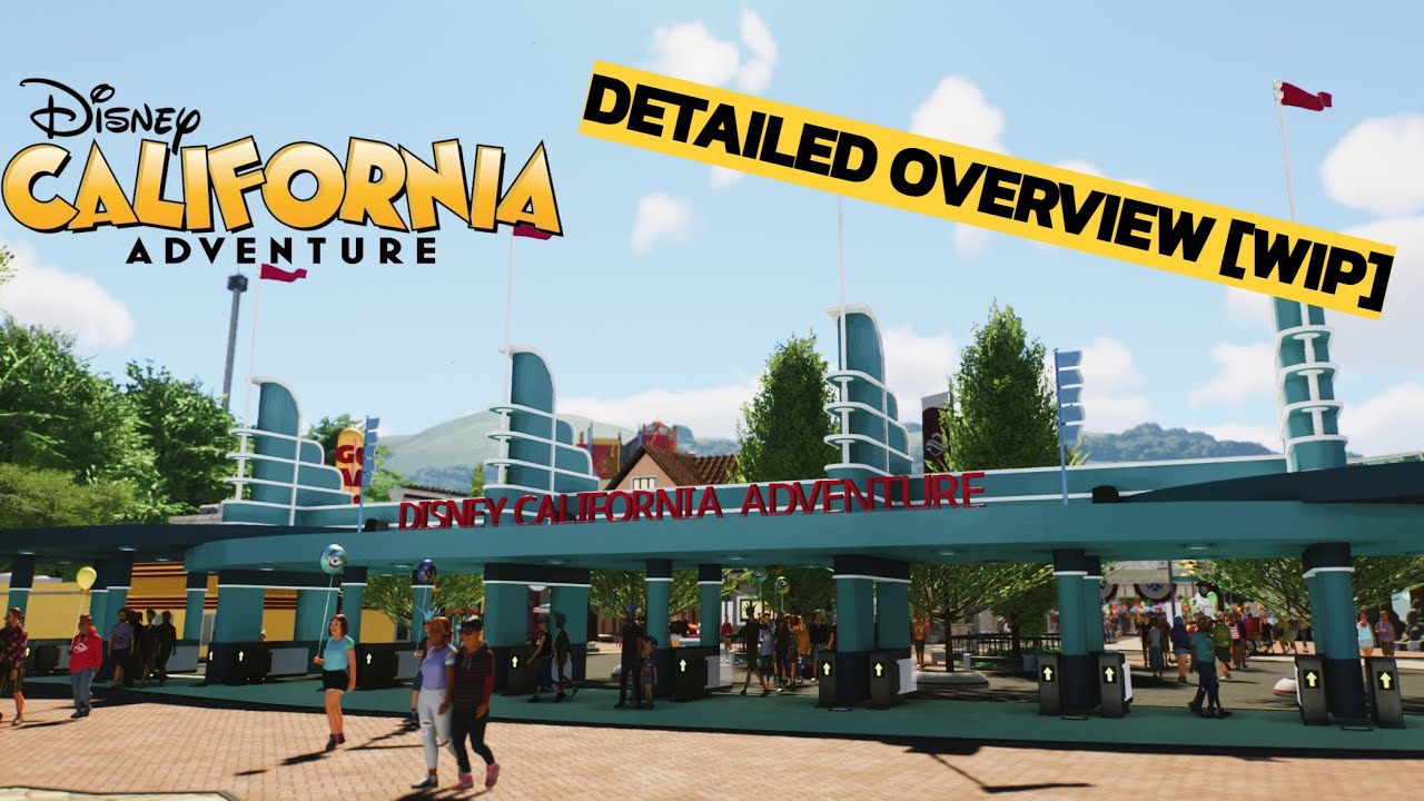 Disney's California Adventure | Planet Coaster 2 | Detailed Overview